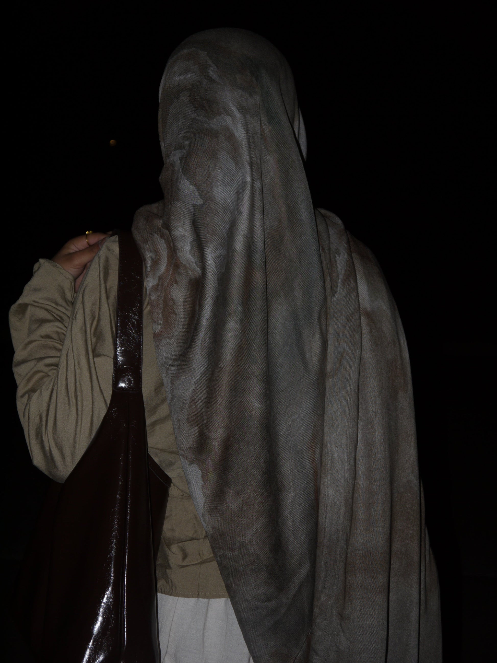 Neutral Quartz Printed Hijab