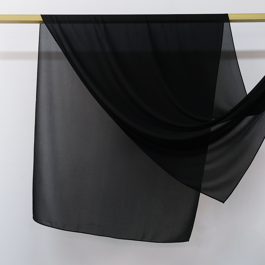 Onyx Chiffon Hijab Set