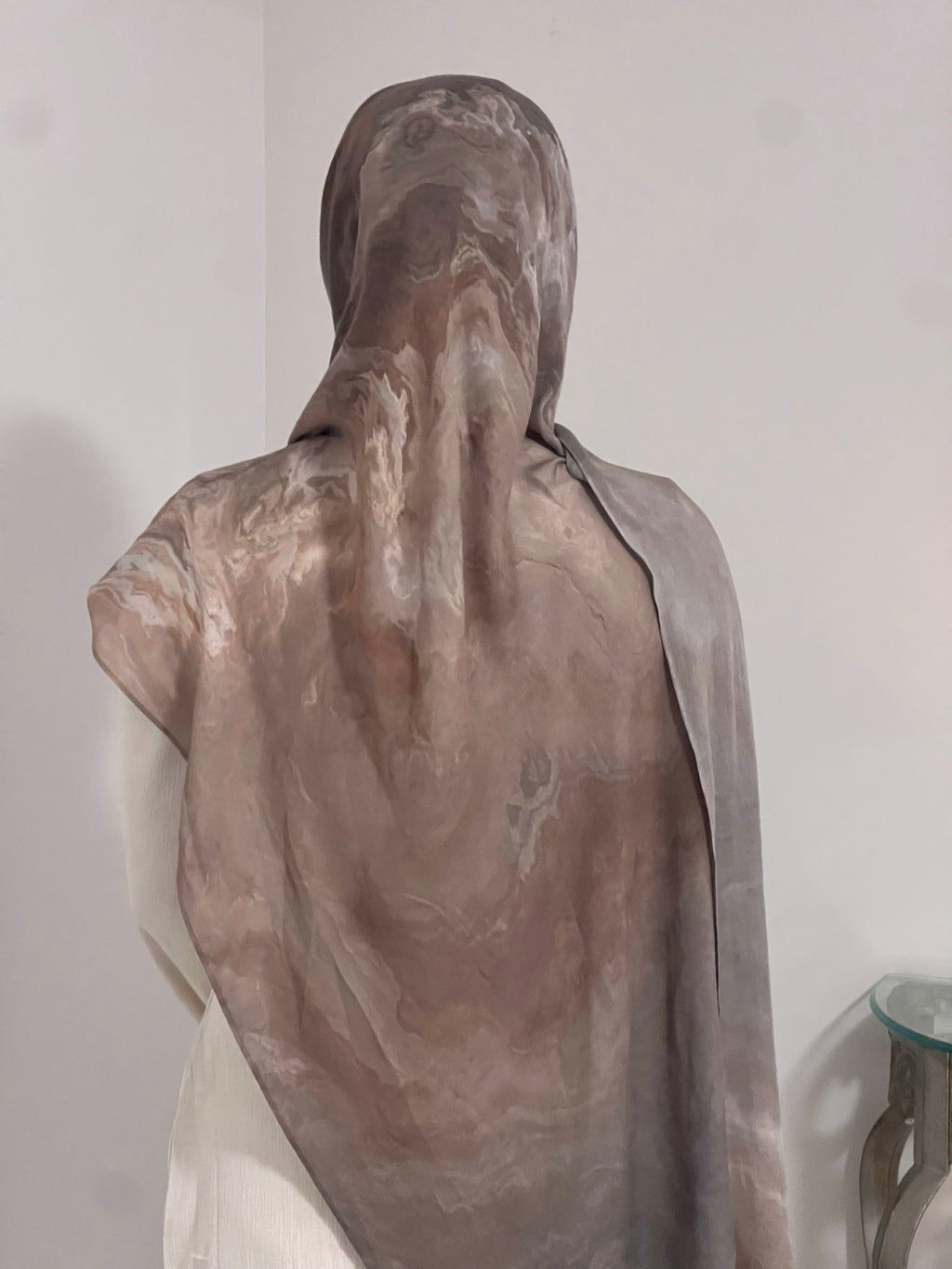 Neutral Quartz Printed Hijab