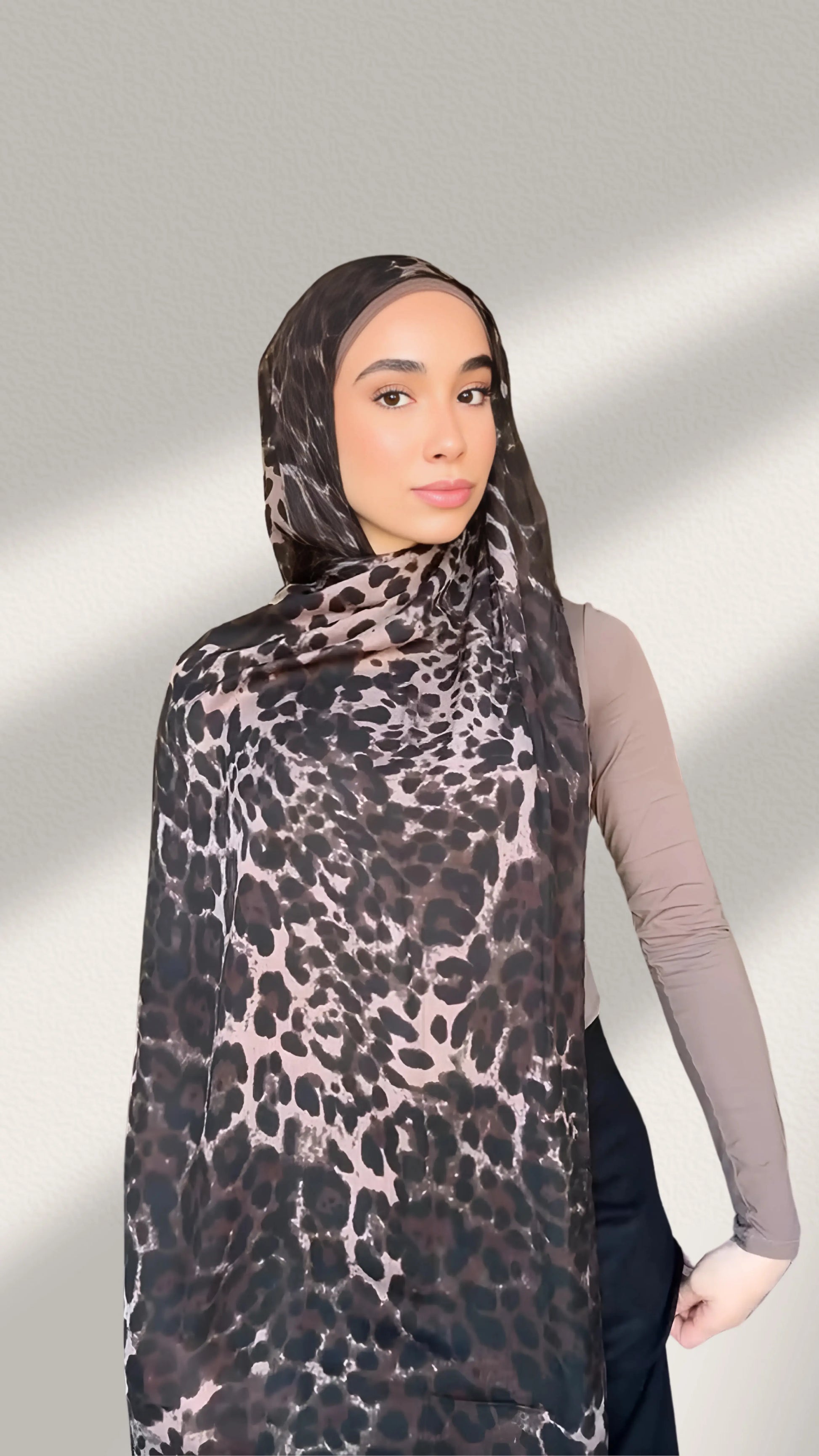 Leopard Print Modal Hijab
