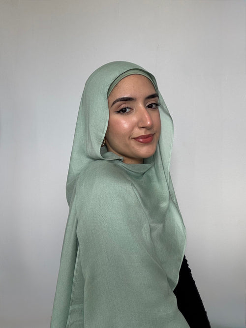 Mint Modal Hijab Set