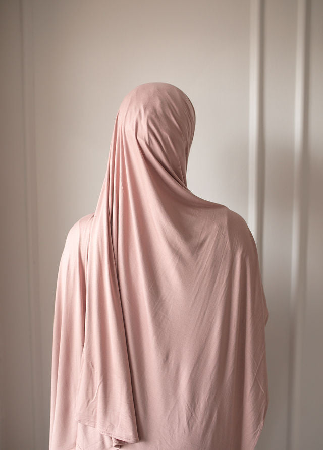 Light Pink Jersey Hijab Set